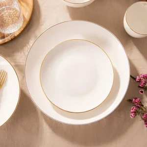 Talerz Auro Deserowy Ze Zlota Obwodka 19 Cm