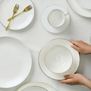 Talerz Auro Gleboki Ze Zlota Obwodka 21 Cm