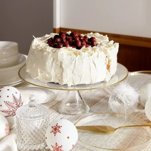 Talerz Monze Transparentny Ze Zlota Obwodka 21 Cm