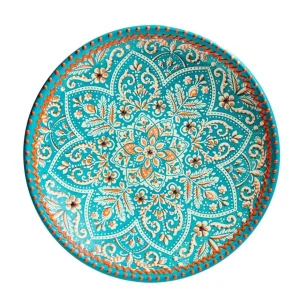 Talerz Sandos Turkusowo-Pomaranczowy 27 Cm