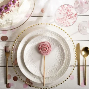 Talerz Sylia Deserowy Z Ornamentem 21 Cm