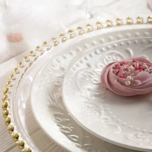 Talerz Sylia Deserowy Z Ornamentem 21 Cm