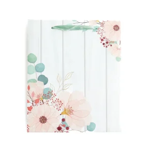 Torebka Prezentowa Cymka Rozowe Kwiaty 14X27X33