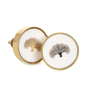 Uchwyty Do Mebli Gaya Metalowe Z Marmurem 4X4Cm