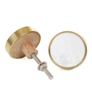 Uchwyty Do Mebli Geme Metalowe Z Marmurem 4X4Cm