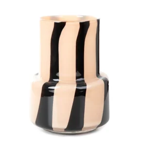 Wazon Artistic Szklany Bezowy 13,5X13,5X18 Cm