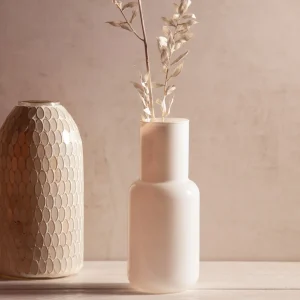 Wazon Belly Szklany Bialy 9X21 Cm