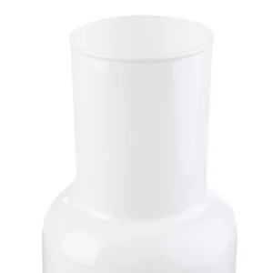 Wazon Belly Szklany Bialy 9X21 Cm