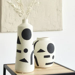 Wazon Etnic W Geometryczne Wzory 10X10X26 Cm