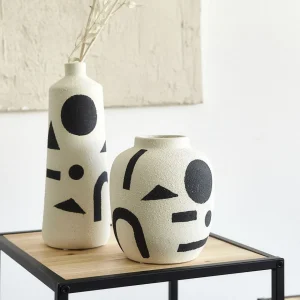 Wazon Etnic W Geometryczne Wzory 14X14X16 Cm