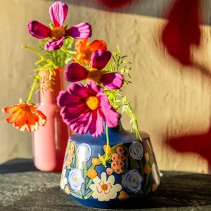 Wazon Floral Aura W Kwiaty Granatowy 16X16X13,5 Cm