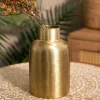 Wazon Girona Metalowy Zloty 10X10X18 Cm