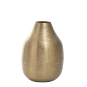 Wazon Girona Metalowy Zloty 15X15X21 Cm