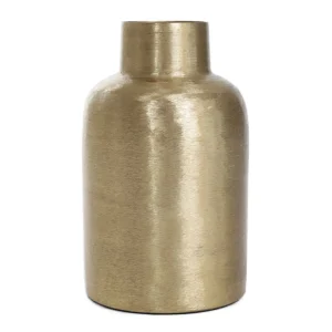 Wazon Girona Metalowy Zloty 10X10X18 Cm