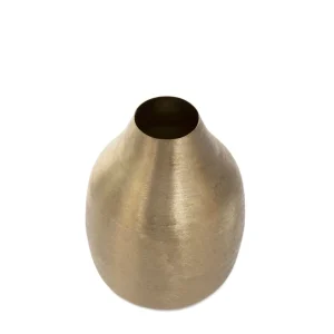 Wazon Girona Metalowy Zloty 15X15X21 Cm