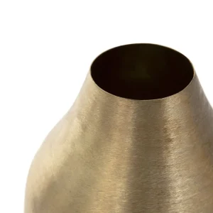 Wazon Girona Metalowy Zloty 15X15X21 Cm