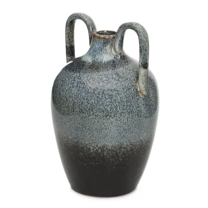 Wazon Lave Ceramiczny Z Uszami Granatowy 12X12X20 Cm