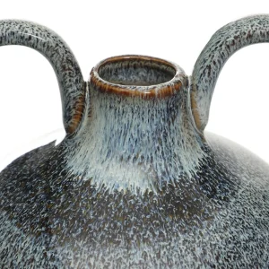 Wazon Lave Ceramiczny Z Uszami Granatowy 12X12X20 Cm