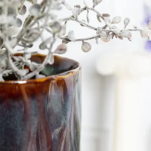 Wazon Rona Ceramiczny Granatowy 10X10X24 Cm