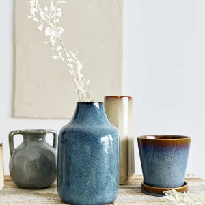 Wazon Rufus Ceramiczny Granatowy 14X14X22 Cm