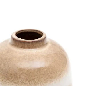 Wazon Soleto Ceramiczny Bezowy 15,5X15,5X22 Cm