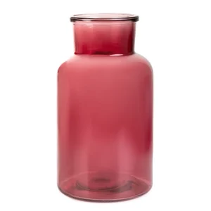 Wazon Tenno Szklany Rozowy 14,5X14,5X25,5 Cm