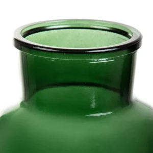 Wazon Tenno Szklany Zielony 14,5X14,5X25,5 Cm