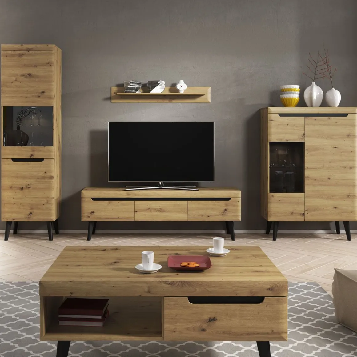 witryna_nordi_dab_artisan_0.webp Witryna Nordi! Dab Artisan 90X134X40 Cm