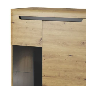 Witryna Nordi! Dab Artisan 90X134X40 Cm