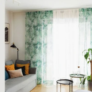 Zaslona Dail W Zielone Liscie 140X250 Cm