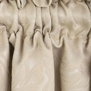 Zaslona Elisi Z Wytlaczanym Wzorem Bezowa 140X250 Cm