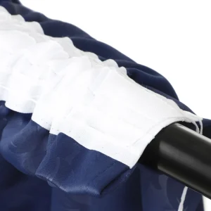 Zaslona Elisi Z Wytlaczanym Wzorem Granatowa 140X250 Cm