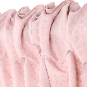 Zaslona Fonta Z Wytlaczana Rozowa Faktura 140X250 Cm