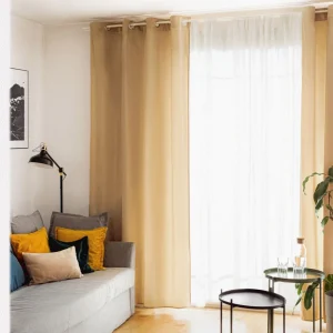 Zaslona Patty Welwetowa Bezowa 140X250 Cm