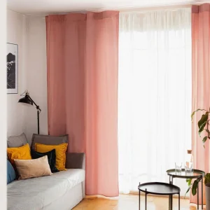 Zaslona Patty Welwetowa Brudny Roz 140X250 Cm