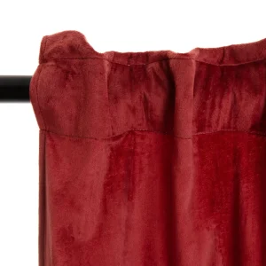 Zaslona Patty Welwetowa Bordowa 140X250 Cm