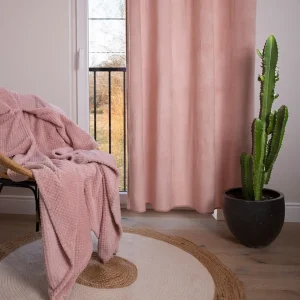 Zaslona Patty Welwetowa Brudny Roz 140X250 Cm