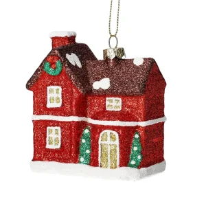 Zawieszka Evi Red Domek 8 Cm