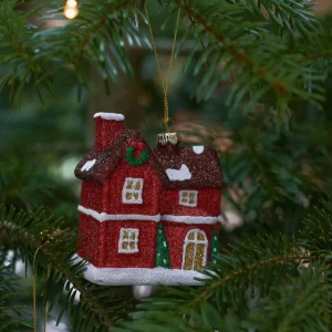 Zawieszka Evi Red Domek 8 Cm