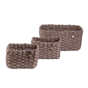 Zestaw Koszy Dekoracyjnych Vimet 3 Szt. 25X19X12 Cm 18X13X10 Cm 18X13X10 Cm