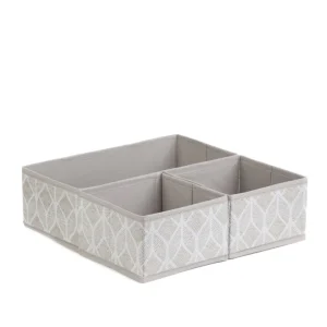 Zestaw Koszy Do Przechowywania Hadria Bezowych 2X6 Cm X 6 Cm X 10 Cm