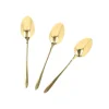 Zestaw Lyzeczek Stilo Do Herbaty Zlote 3 Szt.