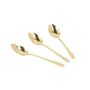 Zestaw Lyzeczek Stilo Do Herbaty Zlote 3 Szt.