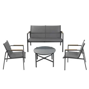 Zestaw Mebli Ogródowych Inti Szary 65X65X42Cm