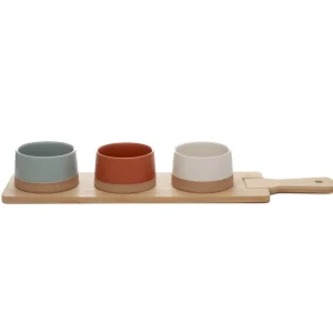 Zestaw Miseczek Comida Z Podstawka 48X12 Cm