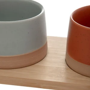 Zestaw Miseczek Comida Z Podstawka 48X12 Cm