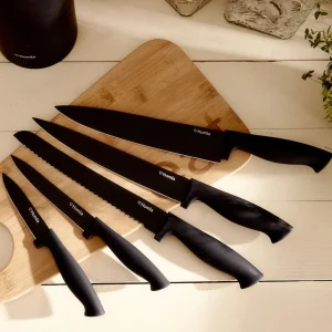 Zestaw Nozy Coxa W Bloku Czarny 6 El.