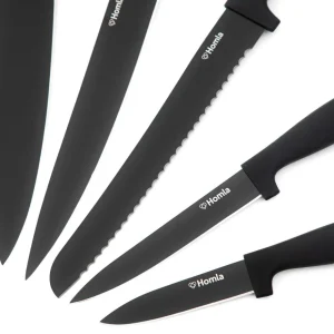 Zestaw Nozy Coxa W Bloku Czarny 6 El.