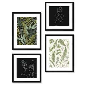 Zestaw Obrazow Knor Paprocie 30X30 Cm+30X40 Cm