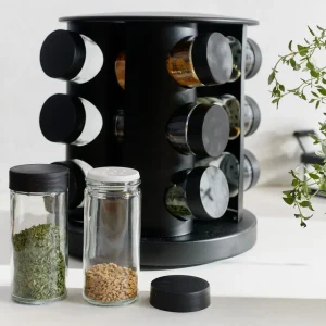 Zestaw Przyprawnikow Otto Na Obrotowym Stojaku- 12 Sloiczkow 19X21 Cm